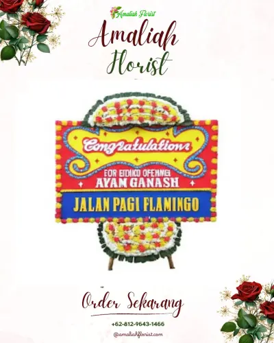 Bunga Papan Congratulation di The Sultan Convention Center Palembang